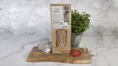 Spaghetti aus Senator Capelli- und Verna-Weizen